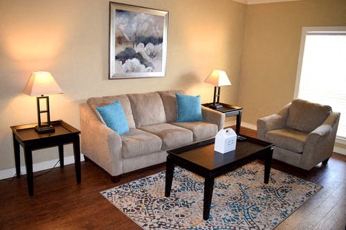 Open Living Room at The Diplomat of Jackson Apartment Homes, Jackson, Mississippi